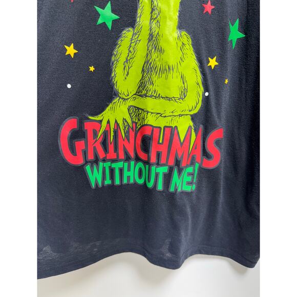 The Grinch Dr Seuss Long Sleeve Graphic TShirt Sz L Lot of 2 Black Green Unisex - Picture 5 of 6